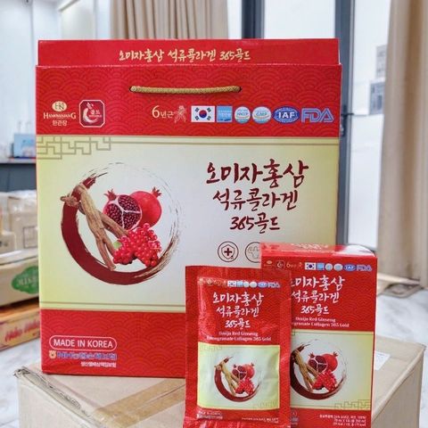 NƯỚC HỒNG SÂM OMIJA LỰU 365 GOLD  ĐẸP DA, KHỎE DÁNG MỖI NGÀY