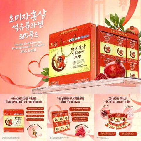 NƯỚC HỒNG SÂM OMIJA LỰU 365 GOLD  ĐẸP DA, KHỎE DÁNG MỖI NGÀY