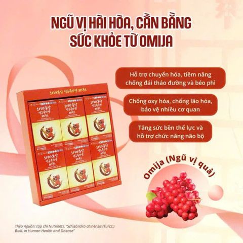 NƯỚC HỒNG SÂM OMIJA LỰU 365 GOLD  ĐẸP DA, KHỎE DÁNG MỖI NGÀY