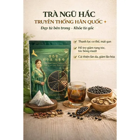 TRÀ NGŨ CỐC TỪ ĐẬU ĐEN MÈ ĐEN DÂU TẰM KỶ TỬ GẠO LỨC HÀN QUỐC ĐẸP TỪ TRONG KHỎE TỪ GỐC
