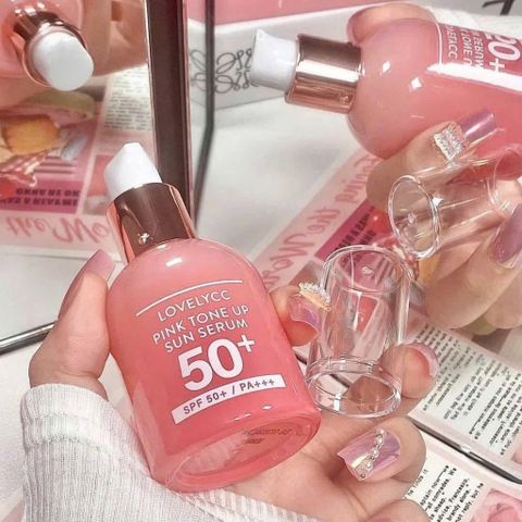 KEM CHỐNG NẮNG NÂNG TONE CELLAPY LOVELYCC PINK TONE UP SUN 30G TẶNG CHAI NHỎ 7G