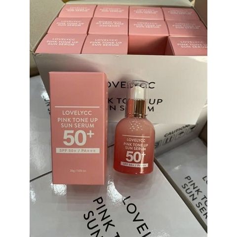 KEM CHỐNG NẮNG NÂNG TONE CELLAPY LOVELYCC PINK TONE UP SUN 30G TẶNG CHAI NHỎ 7G