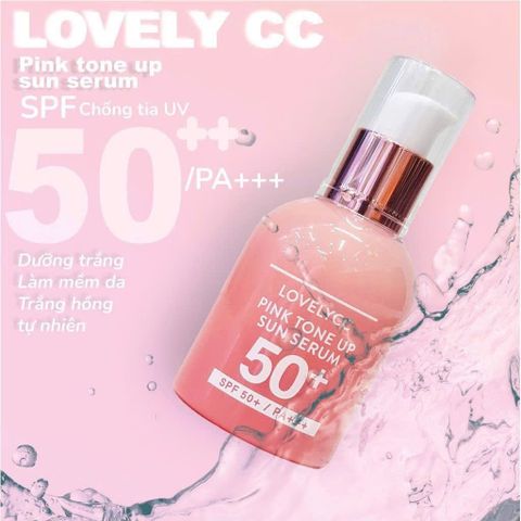 KEM CHỐNG NẮNG NÂNG TONE CELLAPY LOVELYCC PINK TONE UP SUN 30G TẶNG CHAI NHỎ 7G