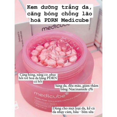 KEM DƯỠNG MEDICUBE DRN PINK COLLAGEN CAPSULE CREAM