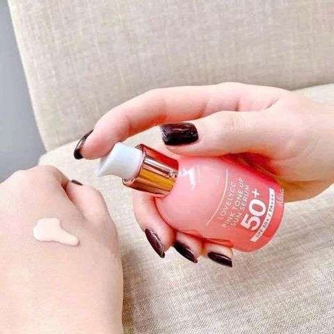 KEM CHỐNG NẮNG NÂNG TONE CELLAPY LOVELYCC PINK TONE UP SUN 30G TẶNG CHAI NHỎ 7G