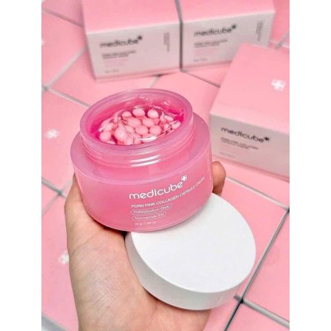 KEM DƯỠNG MEDICUBE DRN PINK COLLAGEN CAPSULE CREAM