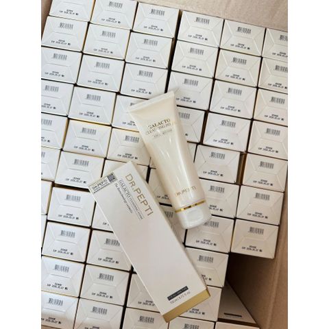 Sữa Rửa Mặt Tạo Bọt Dr.Pepti Galacto Cleansing Foam 110ml làm sạch sâu giữ ẩm cải thiện thâm sạm