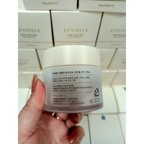KEM DƯỠNG DR.PEPTI CENTELLA MOIST SOOTING GEL CREAM 70ML GẤP ĐÔI DƯỠNG CHẤT 72% CHIẾT XUẤT RAU MÁ