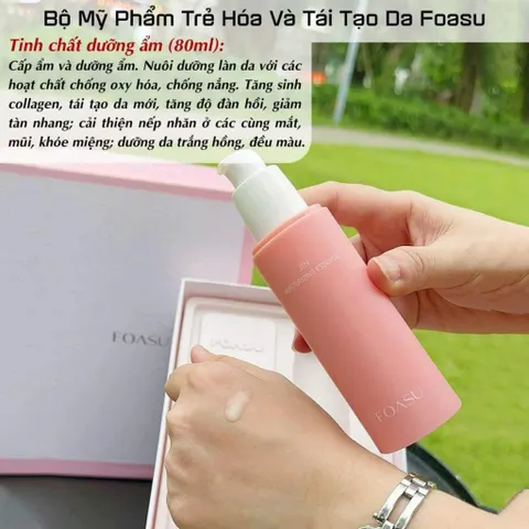 BỘ DƯỠNG VÀ CHĂM SÓC DA CHUYÊN SÂU FOASU HÀN QUỐC DATE 11.2026 TẶNG CÂY MASSAGE MẶT
