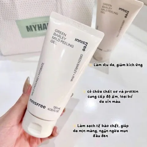 TẨY DA CHẾT LÚA MẠCH INNISFREE GREEN BARLEY MILD PEELING GEL 120ml (mẫu mới)