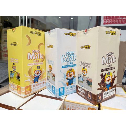 KẸO SỮA PORORO ONLY MILK HÀN QUỐC hộp 25 vỉ- mỗi vỉ 10 viên