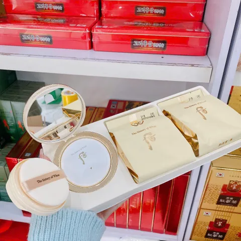 Set Phấn Phủ Whoo Gongjinhyang Mi Luxury Golden Cushion Glow Special 3 sản phẩm