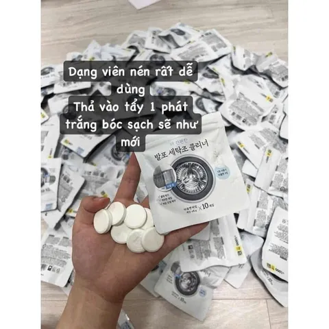 Viên Tẩy Vệ Sinh Lồng Máy Giặt DAISO - Hàn Quốc (Gói 10 viên)