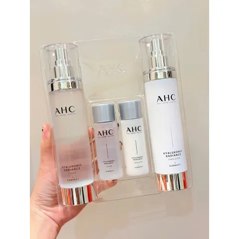 SET DƯỠNG AHC HYALURONIC DEWY RADIANCE CẤP ẨM NGẬM NƯỚC, DA CĂNG MỊN CHUẨN HÀN