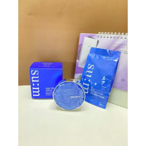 Phấn nước Su:m37 Water-full CC Cushion cứu tinh cho da dầu, da dễ đổ nhờn Chống nắng SPF50+/PA+++