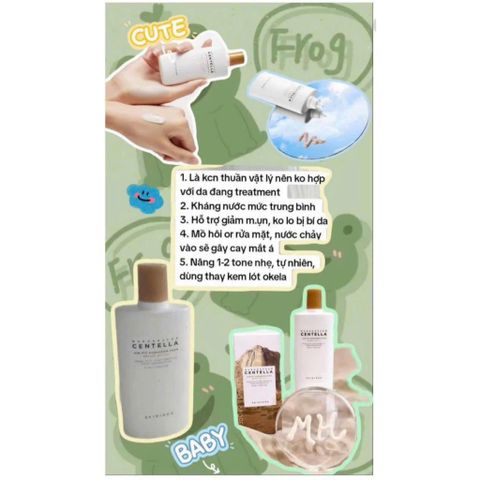 Kem chống nắng SKIN1004 Madagascar Centella Air-Fit SunCream Plus SPF50+ PA++++ 50ml an toàn cho da dầu mụn