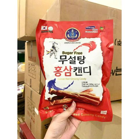 Kẹo Hồng Sâm Không Đường Hàn Quốc 365 Gói 500g