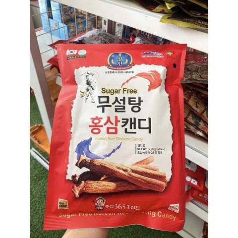 Kẹo Hồng Sâm Không Đường Hàn Quốc 365 Gói 500g