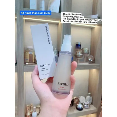 XỊT KHOÁNG SUM 37 SECRET ESSENCE 60ML  NƯỚC THẦN CĂNG BÓNG