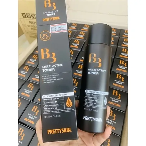 BỘ ĐÔI B3 PRETTYSKIN DƯỠNG TRẮNG MỜ THÂM NÁM Toner B3 - 205ml và Serum B3 - 50ml