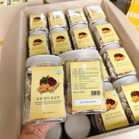 TRÀ NHÂN SÂM HOA CÚC MƯỚP ĐẮNG 30 GÓI TỐT SỨC KHỎE gói trọn chữ Hiếu, trao trọn an tâm