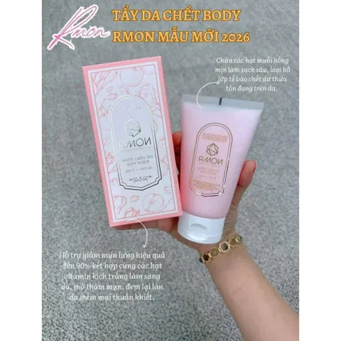 Tẩy da chết body Rmon Pink Salt Body Scrub 2026 200G