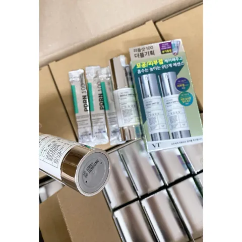 TINH CHẤT VI KIM VT REEDLE SHOT SPA TẠI NHÀ CHUẨN HÀN 2 chai 30ml + 3 gói sample