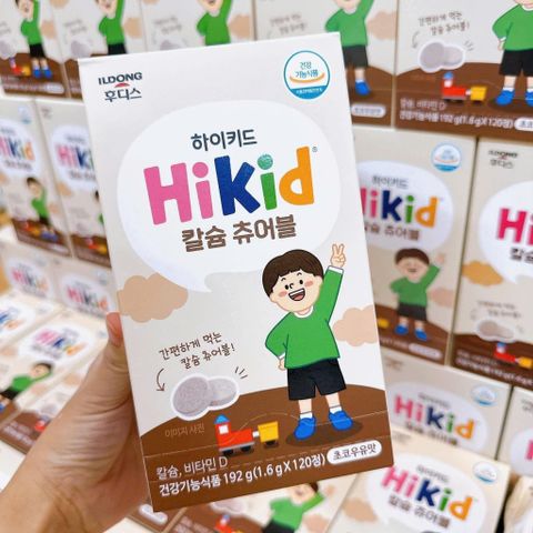 HIKID VIÊN TĂNG CHIỀU CAO mẫu mới hộp 120 viên vị socola