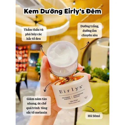 COMBO KEM DƯỠNG NGÀY ĐÊM EIRLYS TRẮNG HỒNG  CĂNG BÓNG CHUẨN HÀN