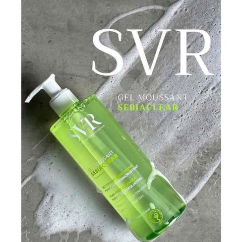 Sữa Rửa Mặt Cho Da Dầu Mụn SVR Sebiaclear Gel Moussant  400ml mẫu mới nhất sạch sâu ngăn mụn