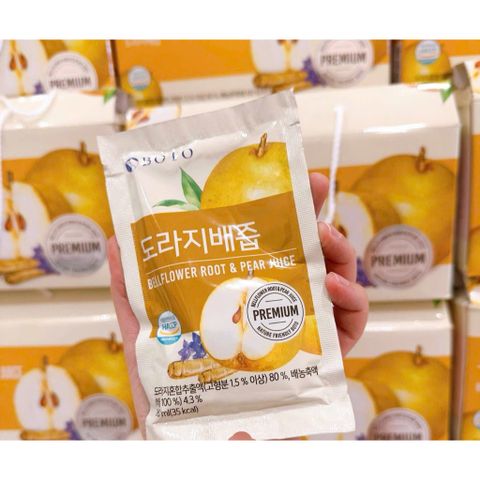 NƯỚC HỒNG SÂM LÊ HOA CHUÔNG [BOTO] BELLFLOWER ROOT & PEAR JUICE