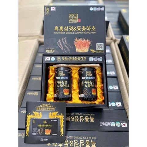 Cao Hắc Sâm Đông Trùng Hạ Thảo Chambarunsam Hàn Quốc 4 lọ x 240g