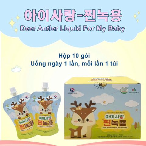 NƯỚC GẠC NHUNG HƯƠU 365 BABY HÀN QUỐC BÍ QUYẾT GIÚP BÉ ĂN NGON & KHỎE MẠNH