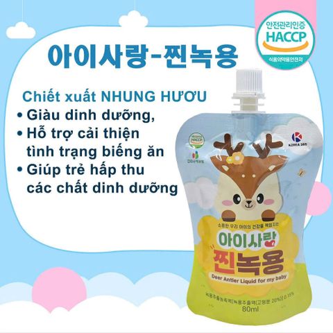 NƯỚC GẠC NHUNG HƯƠU 365 BABY HÀN QUỐC BÍ QUYẾT GIÚP BÉ ĂN NGON & KHỎE MẠNH