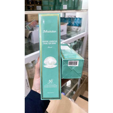 Xịt chống nắng Body JM Solution Marine Luminous Pearl Sun Spray SPF50+PA++++180ml Bản màu xanh Marine Pearl