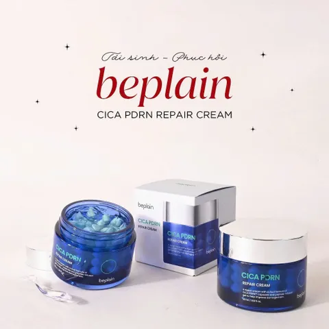 Kem dưỡng BEPLAIN CICA PDRN phục hồi đỉnh cao, trẻ hóa làn da & cấp ẩm, đàn hồi, căng bóng 50ml
