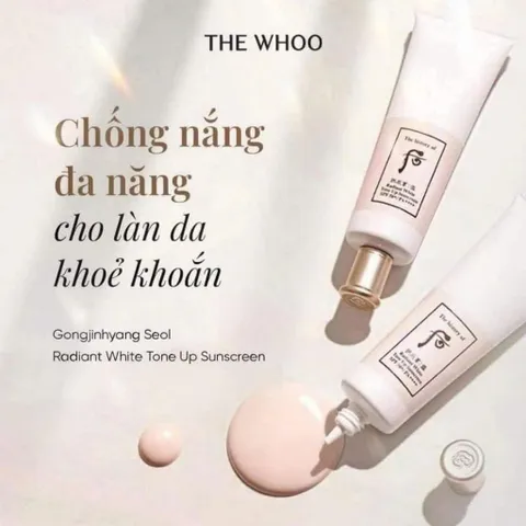 Kem Chống nắng Whoo trắng tuýp 50ml