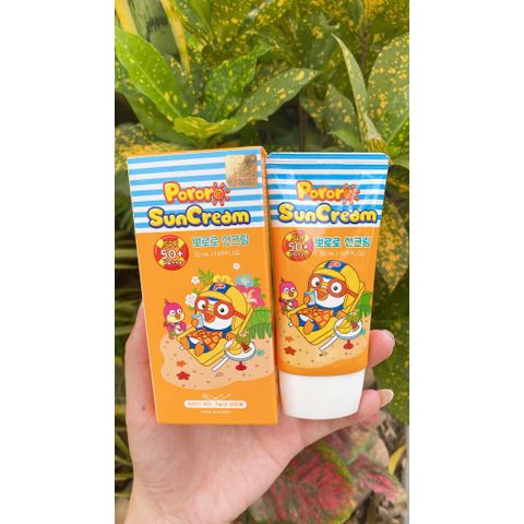 KEM CHỐNG NẮNG PORORO SPF50+/PA+++ CHUẨN AN TOÀN CHO LÀN DA NHỎ XÍU