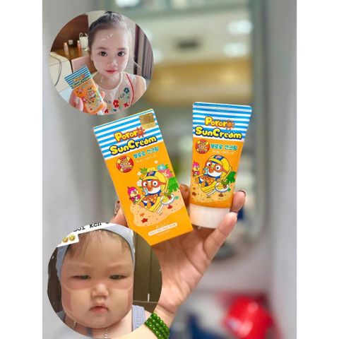 KEM CHỐNG NẮNG PORORO SPF50+/PA+++ CHUẨN AN TOÀN CHO LÀN DA NHỎ XÍU