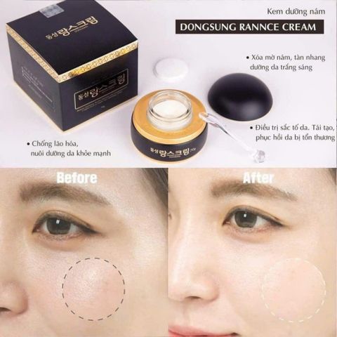 KEM DƯỠNG HỖ TRỢ GIẢM NÁM TÀN NHAN THÂM SẠM PHỤC HỒI DA DONGSUNG RANNCE CREAM 70GR HÀN QUỐC Chiết xuất hoa Chamomile