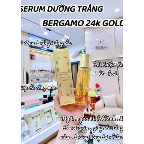 Serum Vàng Bergamo 24K Bakuchiol Premium 120ml Ngừa Lão Hóa