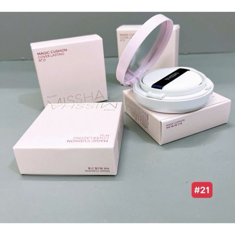 PHẤN NƯỚC MISSHA MAGIC CUSHION COVER LASTING Missha Magic Cushion Cover Lasting SPF50+ PA+++ tone 21