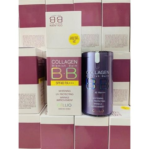 Kem nền BB Cream Collagen Cellio SPF 40 PA++ Hàn Quốc giúp da trắng sáng, chống nắng hiệu quả 40g