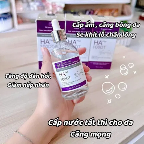 Serum HA Plus 100DT cung cấp độ ẩm tối đa, giúp da mềm mịn, tươi tắn 100ml