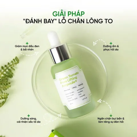 SERUM CÀ CHUA XANH SUNGBOON SE KHÍT LỖ CHÂN LÔNG 30ML & 30ML FULL BOX