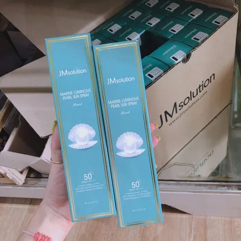 Xịt Chống Nắng JM Solution Marine Luminous Pearl Sun Spray GC Hàn Quốc Lọ 180mL Spf50++++ Giúp Bảo Vệ Làn Da