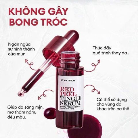 RED PEEL TINGLE SERUM – PEEL DA KHÔNG BONG TRÓC