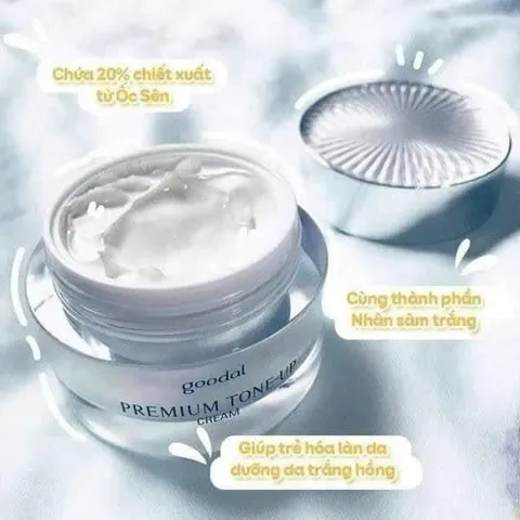 KEM ỐC SÊN HÀN QUỐC GOODAL PREMIUM TONNER UP CREAM 30ML