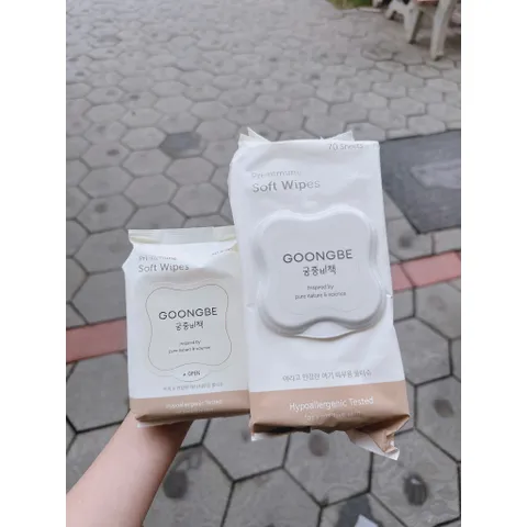 Khăn Ướt Cho Bé Sơ Sinh GOONGBE Primmune Soft Wipes cực xịn