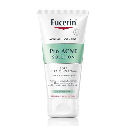 Sữa rửa mặt dạng bọt sạch sâu cho da nhờn Eucerin Pro Acne Cleansing Foam 50g NK chính hãng